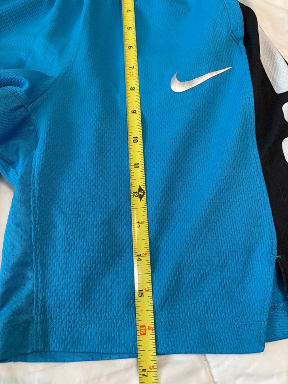 Nike Elite Kids Basketball Shorts Blue Black White Mesh Athletic Size S - Picture 6 of 6